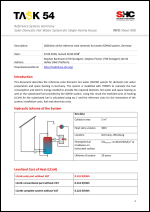 INFO Sheet A08: Reference System, Germany Solar domestic hot water system for single family house