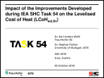 Impact of the Improvements Developed during IEA SHC Task 54 on the Levelised Cost of Heat (LCoHsol,fin)