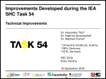 Improvements Developed during the IEA SHC Task 54
