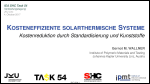 Kosteneffiziente Solarthermische Systeme
